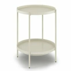 Lipton Metal End Table - WyndenHall White -Side Tables Sales unnamed file 2168