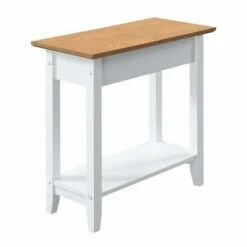 Breighton Home American Heritage Flip Top End Table - Johar Furniture Driftwood/white -Side Tables Sales unnamed file 2178