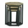 Set of 3 Morella Modern Industrial Handcrafted Mango Wood Nested Side Tables Natural/Black - Christopher Knight Home -Side Tables Sales unnamed file 218