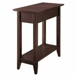 Breighton Home American Heritage Flip Top End Table - Johar Furniture Driftwood/white -Side Tables Sales unnamed file 2180