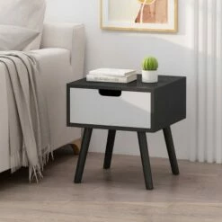 Penway Contemporary Accent Table - Christopher Knight Home Black/white