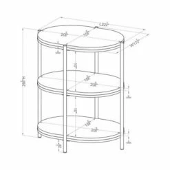 Crail Faux Marble Top Side Table - miBasics White/gold -Side Tables Sales unnamed file 2245