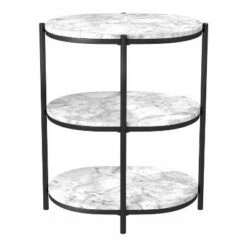 Crail Faux Marble Top Side Table - miBasics White/gold -Side Tables Sales unnamed file 2247