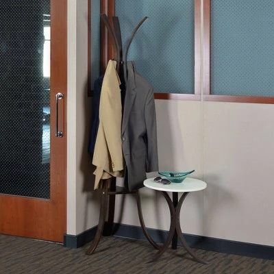 Regency Akita Bentwood Side Table - Niche Mocha Walnut/beige 4 Regency Akita Bentwood Side Table - Niche Mocha Walnut/beige - Image 2