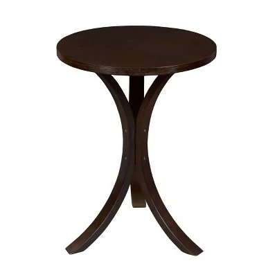 Regency Akita Bentwood Side Table - Niche Mocha Walnut/beige 7 Regency Akita Bentwood Side Table - Niche Mocha Walnut/beige - Image 5