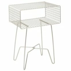 mDesign Modern Farmhouse Home Decor End Table, Wire Grid Storage Shelf -Side Tables Sales unnamed file 2281