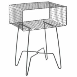 mDesign Modern Farmhouse Home Decor End Table, Wire Grid Storage Shelf -Side Tables Sales unnamed file 2284