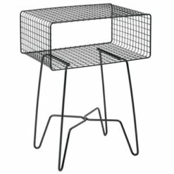 mDesign Modern Farmhouse Home Decor End Table, Wire Grid Storage Shelf -Side Tables Sales unnamed file 2291