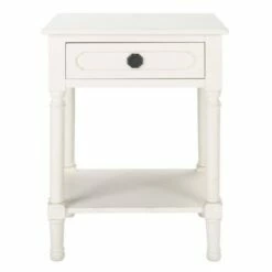 Allura 1 Drawer Accent Table - Safavieh Distressed White -Side Tables Sales unnamed file 2320