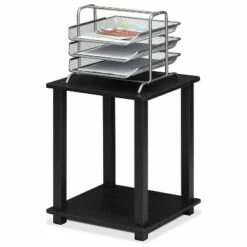 Furinno Furniture Simplistic Wooden Sturdy Square Flat Top Indoor Home Decor End Tables for Bedrooms and Living Rooms, Black (2 Pack) -Side Tables Sales unnamed file 2345