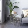 Olivia & May Set of 2 Contemporary Metal Accent Tables with Mirrored Top Gold - Olivia & May -Side Tables Sales unnamed file 235
