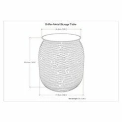 Riva Metal Storage Accent Table - WyndenHall Antique Silver -Side Tables Sales unnamed file 2353