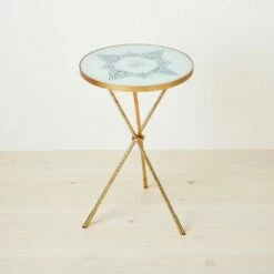 Opalhouse Designed With Jungalow Carlina Pattern Glass Top End Table - Opalhouse™ designed with Jungalow™ -Side Tables Sales unnamed file 2387