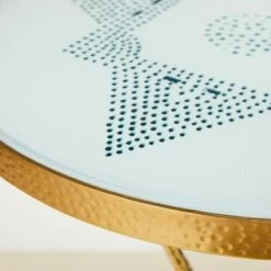 Opalhouse Designed With Jungalow Carlina Pattern Glass Top End Table - Opalhouse™ designed with Jungalow™ -Side Tables Sales unnamed file 2388