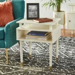 Margo End Table - Buylateral White