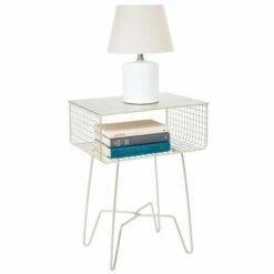 mDesign Modern Farmhouse Home Decor End Table, Metal Wire Storage Shelf -Side Tables Sales unnamed file 2415