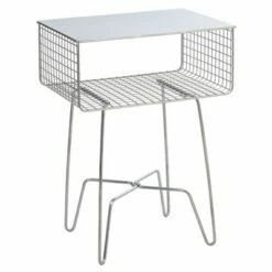 mDesign Modern Farmhouse Home Decor End Table, Metal Wire Storage Shelf -Side Tables Sales unnamed file 2420