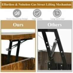 Costway Lift Top Coffee Table w/ Hidden Compartment and Storage Shelves Coffee -Side Tables Sales unnamed file 2457