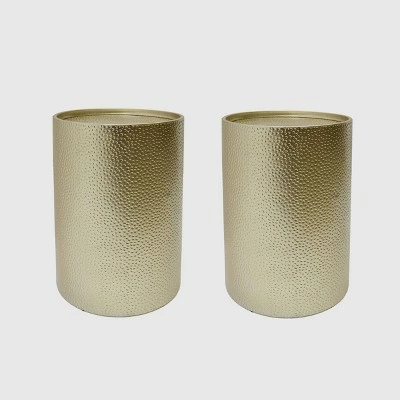 2pk Brookhaven Modern Round Accent Table - Christopher Knight Home Gold 8 2pk Brookhaven Modern Round Accent Table - Christopher Knight Home Gold - Image 6