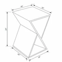 Tillian Triangle Side Table - Powell Company Natural 19 Tillian Triangle Side Table - Powell Company Natural -Side Tables Sales unnamed file 2474