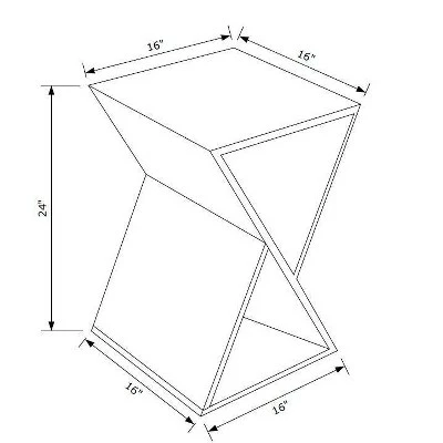 Tillian Triangle Side Table - Powell Company Natural 10 Tillian Triangle Side Table - Powell Company Natural - Image 8
