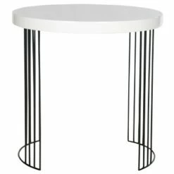 Kelly Side Table - Safavieh White/black -Side Tables Sales unnamed file 2488