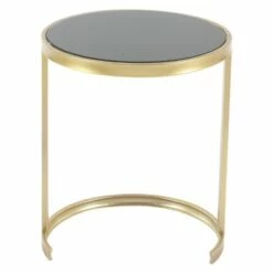 Metal and Glass (Set of 3) Round Nesting Tables Gold - Olivia & May -Side Tables Sales unnamed file 249