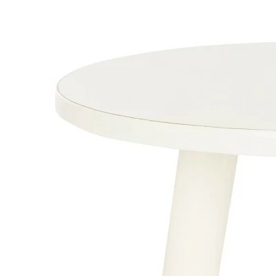 Orion Round Accent Table Distressed White - Safavieh 5 Orion Round Accent Table Distressed White - Safavieh - Image 3