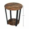 Costway Set of 2 Industrial End Table Metal Frame w/ Shelf -Side Tables Sales unnamed file 2521