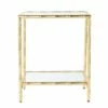 Stefall Glass Top Accent Table Gold - Aiden Lane -Side Tables Sales unnamed file 2530