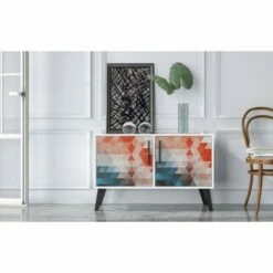 Amsterdam Double Side Table 2.0 - Manhattan Comfort Marble White