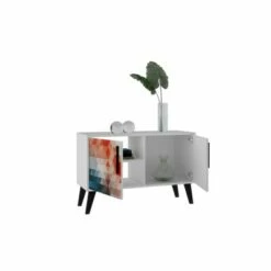 Amsterdam Double Side Table 2.0 - Manhattan Comfort Marble White -Side Tables Sales unnamed file 2537