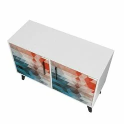 Amsterdam Double Side Table 2.0 - Manhattan Comfort Marble White -Side Tables Sales unnamed file 2542