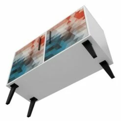 Amsterdam Double Side Table 2.0 - Manhattan Comfort Marble White -Side Tables Sales unnamed file 2543