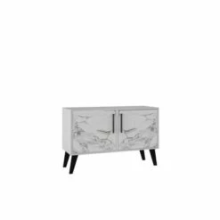 Amsterdam Double Side Table 2.0 - Manhattan Comfort Marble White -Side Tables Sales unnamed file 2546