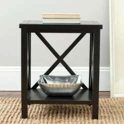 Candace End Table Black - Safavieh