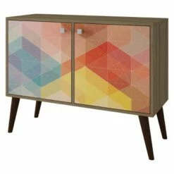 Avesta 2.0 Double Side Table - Manhattan Comfort White/yellow -Side Tables Sales unnamed file 2589