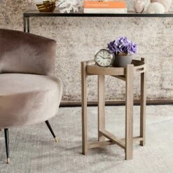 Hamish Side Table Light Gray - Safavieh