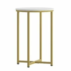 Flash Furniture Hampstead Collection End Table - Modern Laminate Accent Table with Crisscross Frame -Side Tables Sales unnamed file 2683