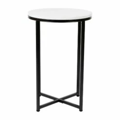 Flash Furniture Hampstead Collection End Table - Modern Laminate Accent Table with Crisscross Frame -Side Tables Sales unnamed file 2690