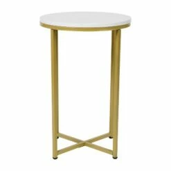 Flash Furniture Hampstead Collection End Table - Modern Laminate Accent Table with Crisscross Frame -Side Tables Sales unnamed file 2691