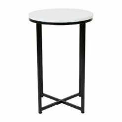 Flash Furniture Hampstead Collection End Table - Modern Laminate Accent Table with Crisscross Frame -Side Tables Sales unnamed file 2692