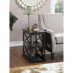 Breighton Home Oxford Deluxe 3 Tier End Table - Johar Furniture Espresso