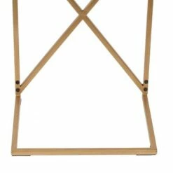 Bucyrus Rustic Glam Handcrafted Acacia Wood C Shaped Side Table Dark Brown/Gold - Christopher Knight Home -Side Tables Sales unnamed file 2727