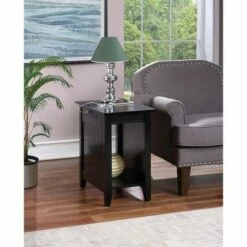 Breighton Home Edison End Table with Charging Station - Johar Furniture Black