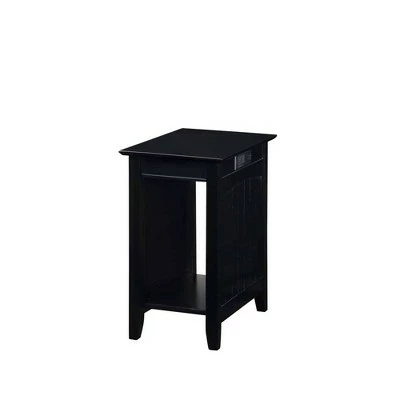 Breighton Home Edison End Table with Charging Station - Johar Furniture Black 6 Breighton Home Edison End Table with Charging Station - Johar Furniture Black - Image 4