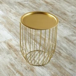 The Lakeside Collection Lakeside Metal Wire Storage Side Storage Table with Removable Top -Side Tables Sales unnamed file 2745