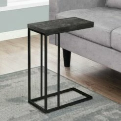 Monarch Specialties Contemporary Home Decor Furniture Accent Rectangular Side End Table Nightstand, Black Wood with Black Legs -Side Tables Sales unnamed file 2784