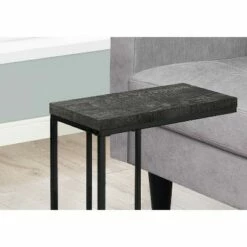 Monarch Specialties Contemporary Home Decor Furniture Accent Rectangular Side End Table Nightstand, Black Wood with Black Legs -Side Tables Sales unnamed file 2785