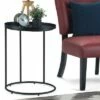 18" Lipton Metal Side Table Black - WyndenHall